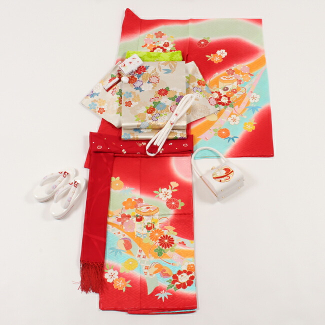 楽天市場】【2/25 10:00-☆ポイント5倍】 七五三 7歳 着物 手描き京