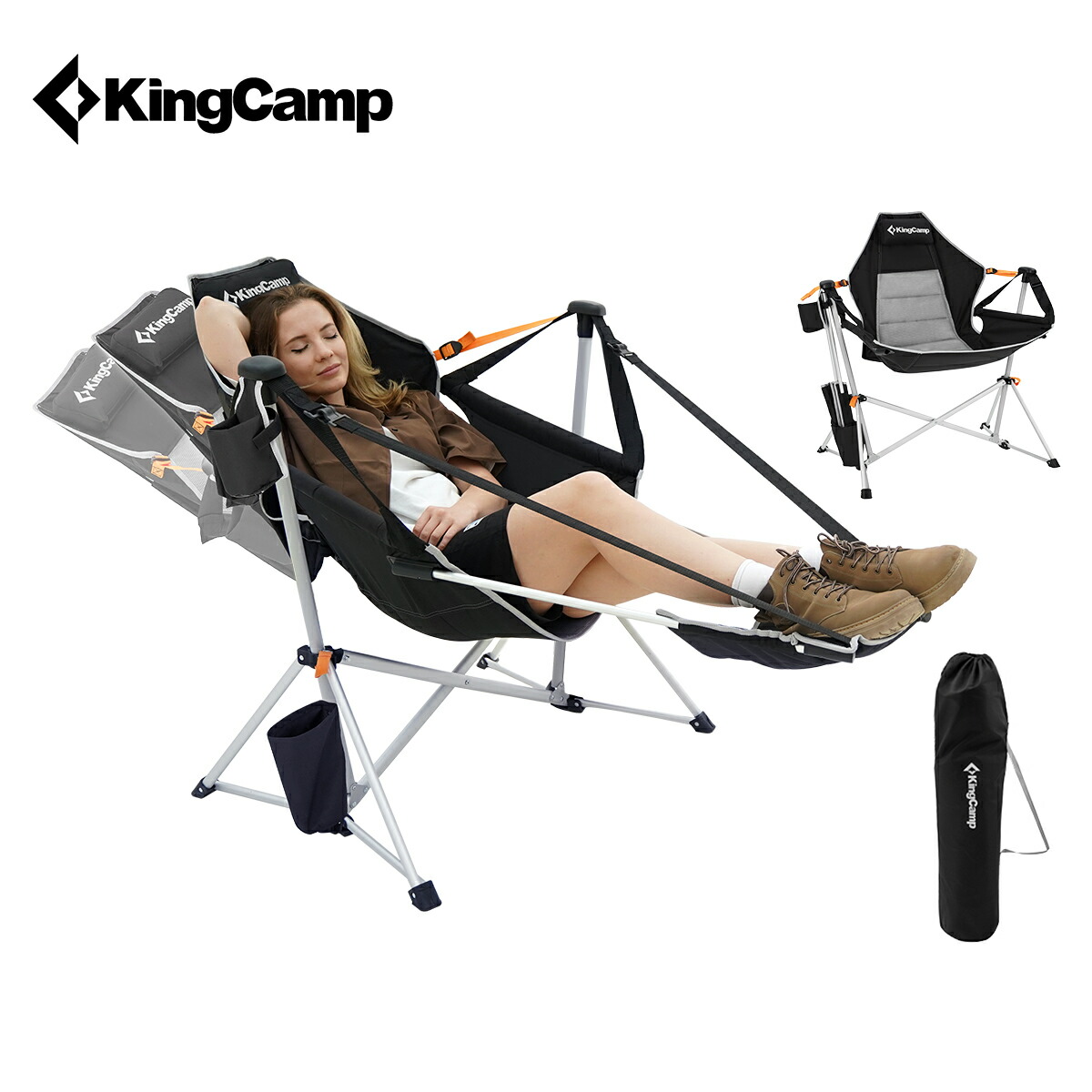 楽天市場】KingCamp ハンモックチェア 自立式 ゆらゆら アウトドア