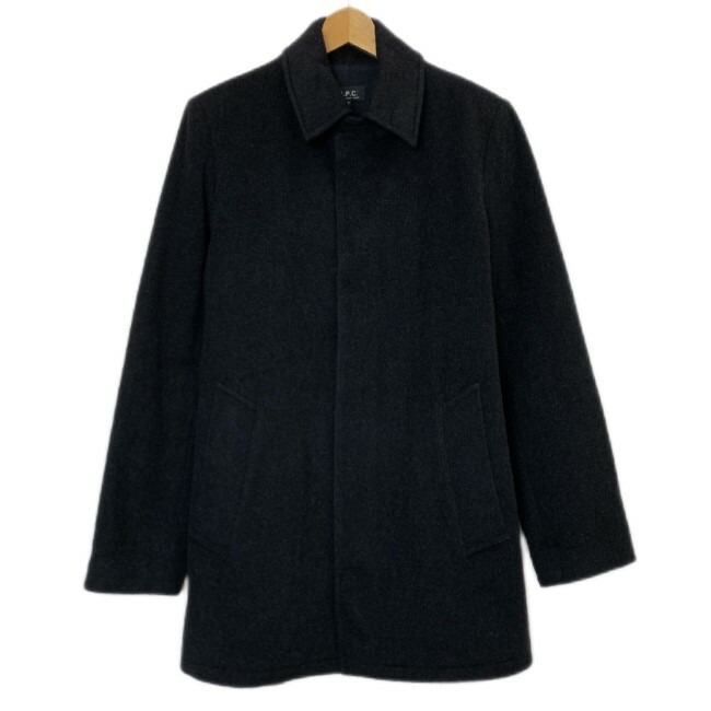 楽天市場】【中古】 A.P.C. ステンカラーコート ハーフ丈 ハーフコート