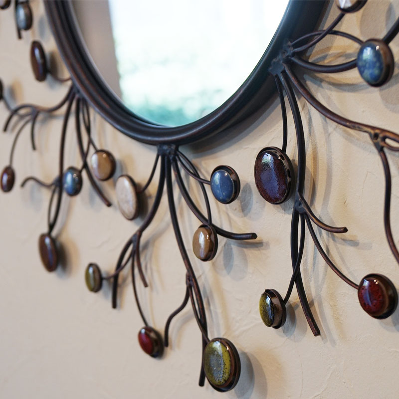 楽天市場】【スーパーセール価格】 壁飾り アイアン 陶器 壁掛け