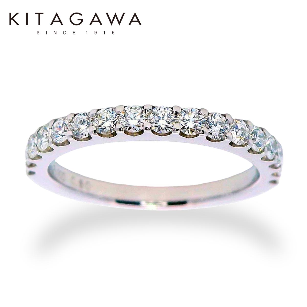楽天市場】Pt900 ハーフエタニティリング ダイヤモンド 0.50ct