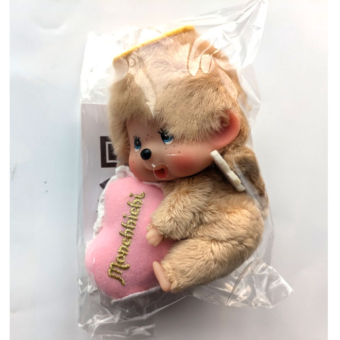 楽天市場】全高約10.5cm！ラブハッピーエンジェル モンチッチ ピンクの