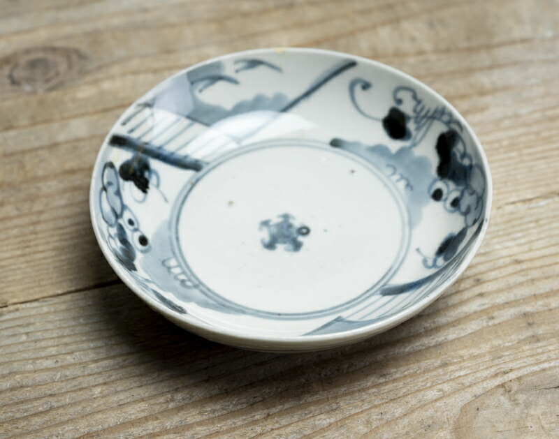 楽天市場】骨董○古伊万里染付葡萄文皿○くらわんか | ニュウ / 極小