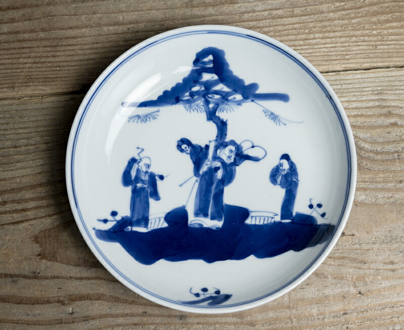 楽天市場】中国古玩 / 唐物○青花人物文皿○ | 清朝時代頃-19世紀頃