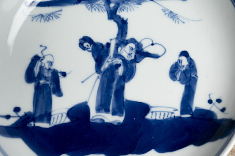 楽天市場】中国古玩 / 唐物○青花人物文皿○ | 清朝時代頃-19世紀頃