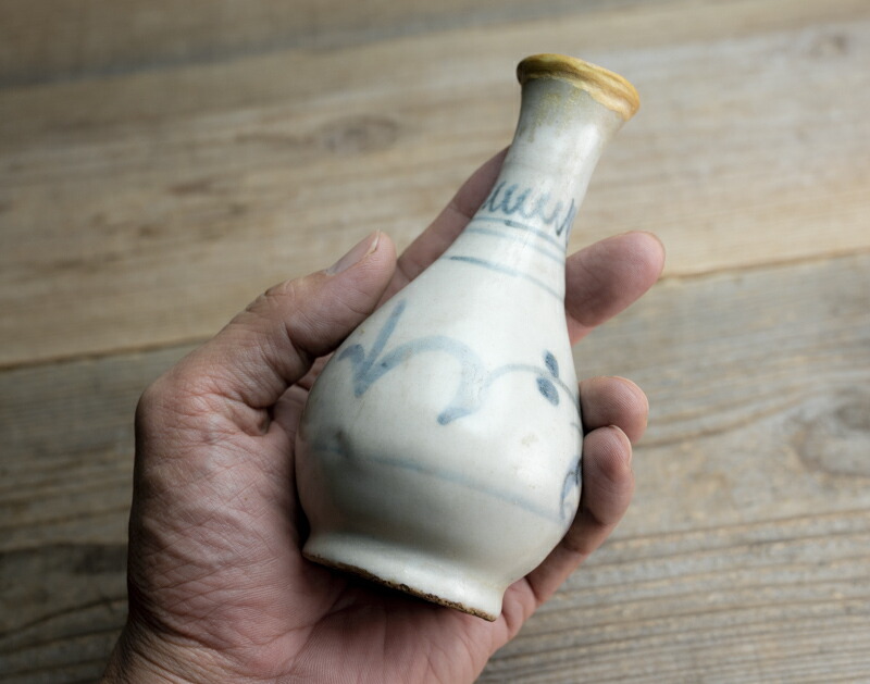 楽天市場】骨董○初期伊万里染付草花文徳利○口縁に修理あり / 小型