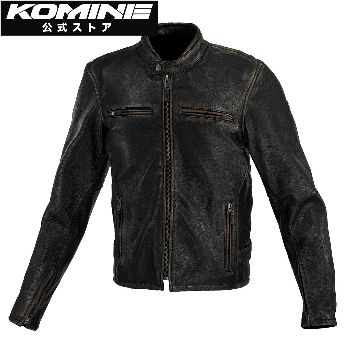 楽天市場】【公式】コミネ KOMINE LJ-5343 シングルライダースレザー