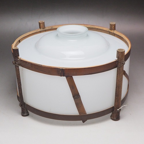 楽天市場】乳白色のガラスランプシェード コードなし 0138レトロ 電傘