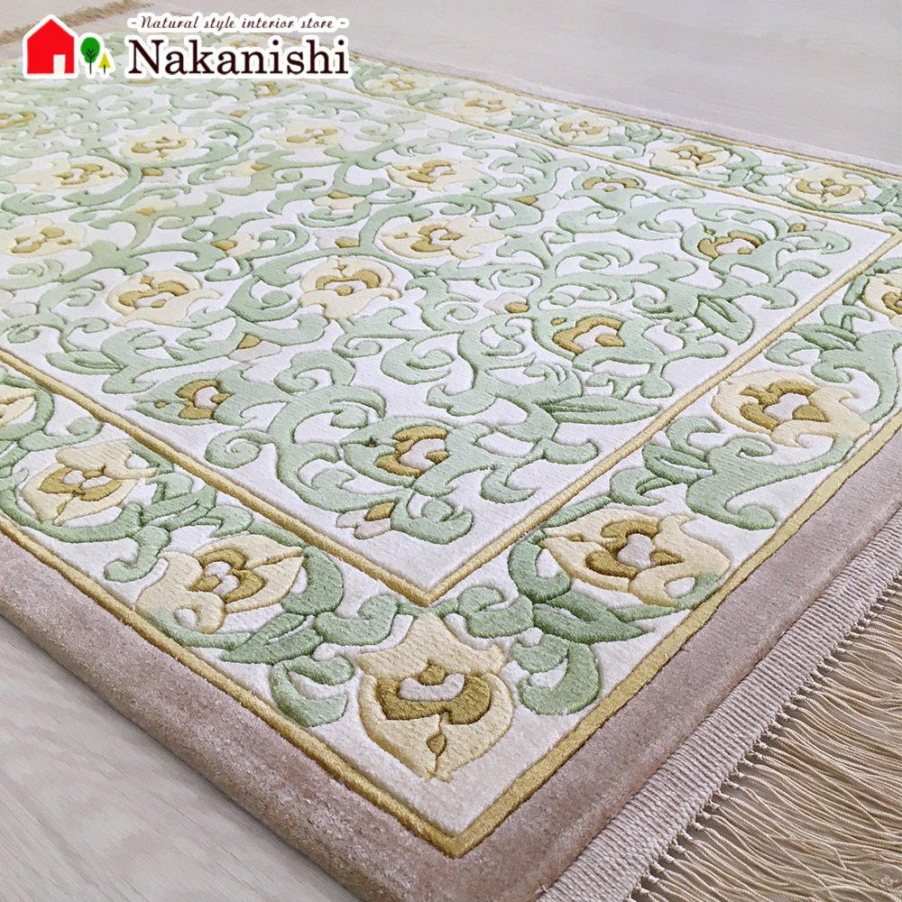 楽天市場】【中国段通 シルク 玄関マット】「蔦」絨毯(じゅうたん