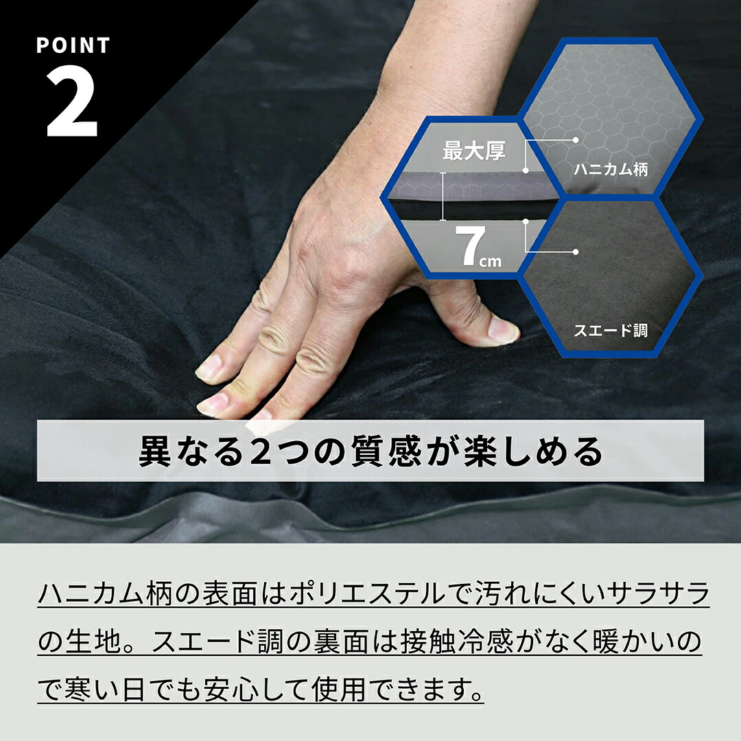 楽天市場】インフレーターマット 収納袋付 厚さ7cm マット おすすめ