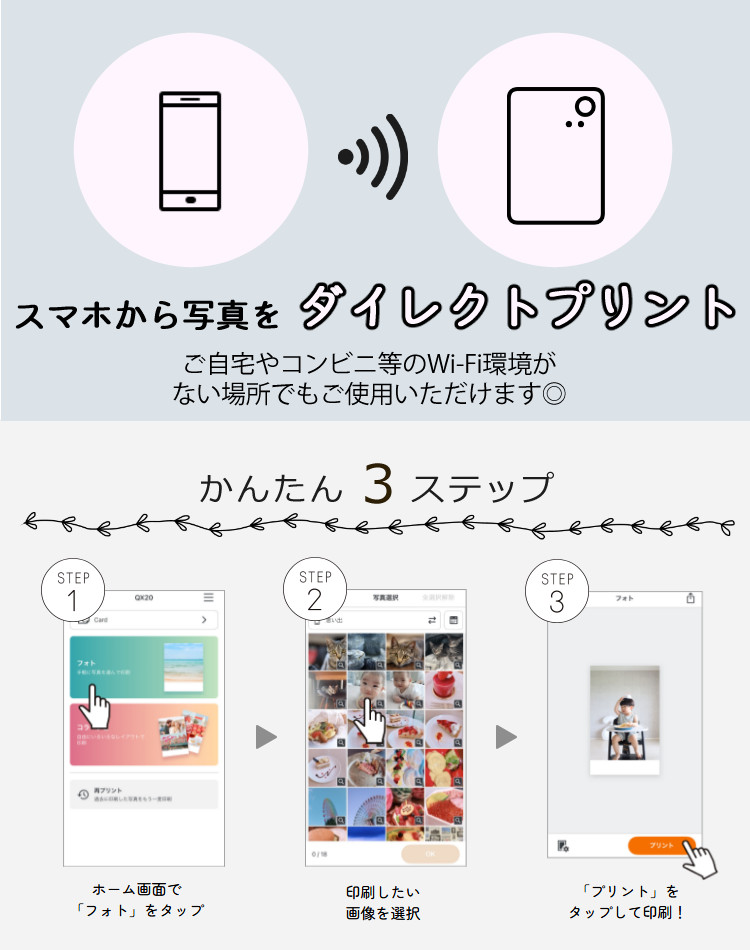 楽天市場】(用紙20枚＆アダプターセット)キヤノン セルフィー QX20