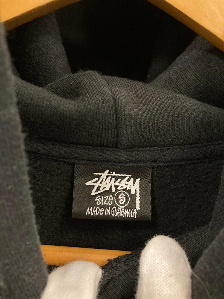 楽天市場】【中古】ステューシー STUSSY ロゴ刺繍パーカー フーディ 黒