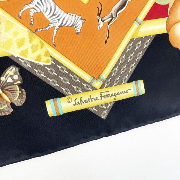 楽天市場】サルバトーレ フェラガモ スカーフ アニマルプリント 大判
