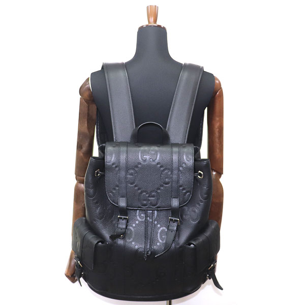 楽天市場】【美品】グッチ【GUCCI】ジャンボGG バックパック ブラック
