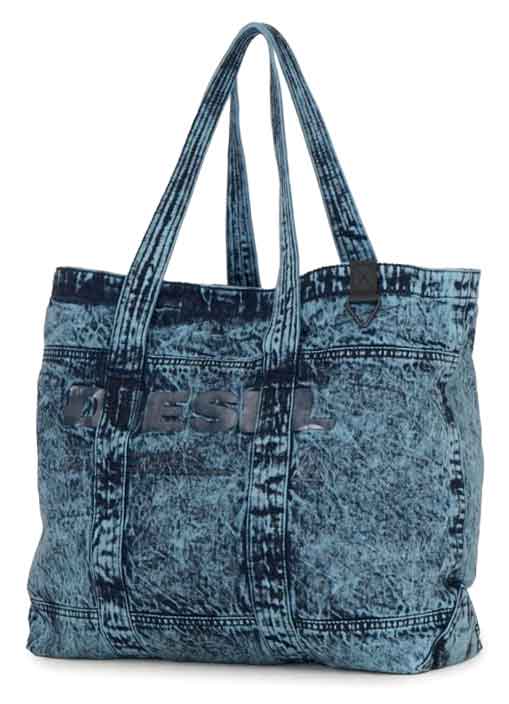 楽天市場】DIESEL ディーゼル トートバッグフロントブラックロゴ