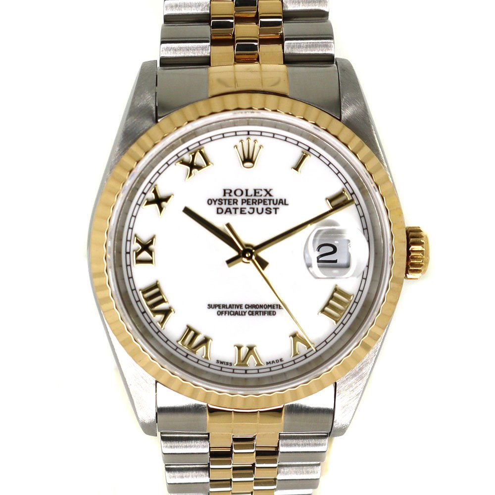楽天市場】ROLEX【ロレックス】16233 デイトジャスト ホワイト ローマ