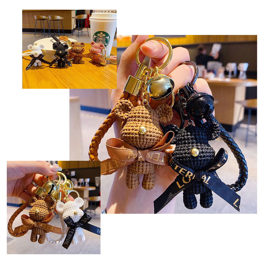 楽天市場】クマ くま キーホルダー 紛失防止 鈴 キーホルダーかわいい