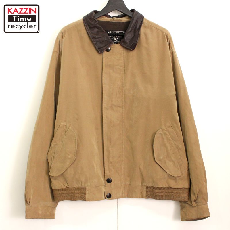 楽天市場】00s エディー・バウアー Eddie Bauer 襟レザー フルジップ