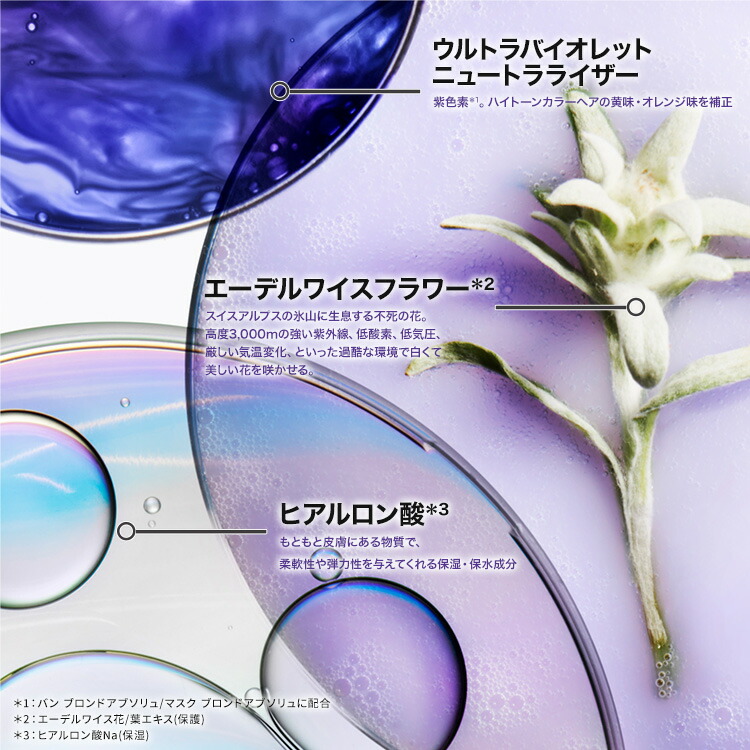 楽天市場】シャンプー バン ブロンドアブソリュ 250mL ◇ヘアケア 紫