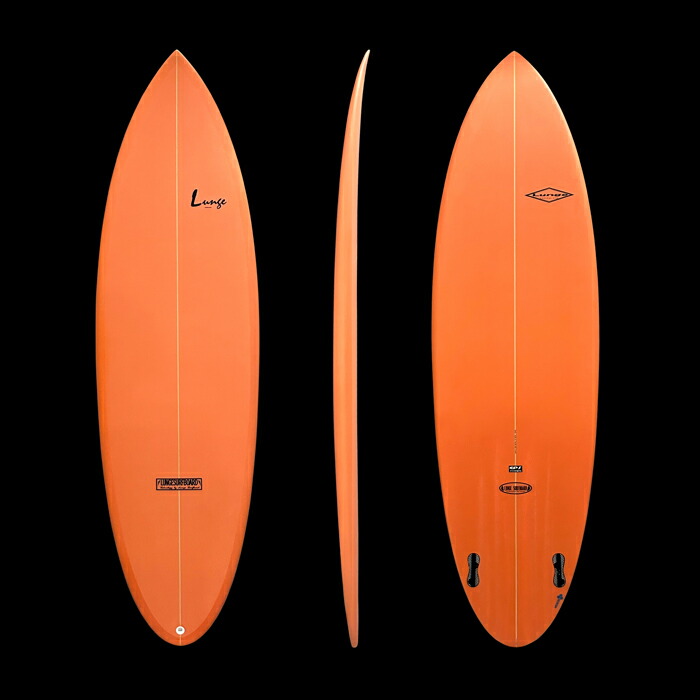楽天市場】LUNGE KITE TWINミッドレングスサーフボード EPS オレンジ