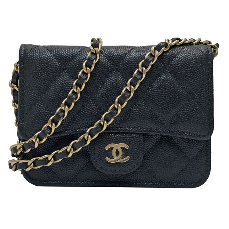 楽天市場】chanel シャネル ミニマトラッセ キャビアスキンの通販