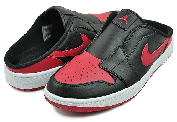 楽天市場】NIKE AIR JORDAN MULE GOLF black/versity red-white fj1214