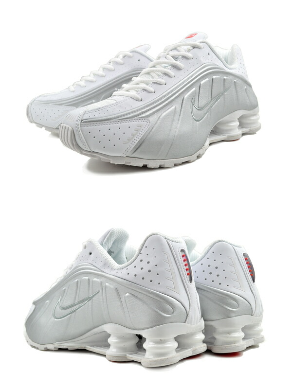 楽天市場】NIKE SHOX R4 white/wht-metallic silver ar3565-101 ナイキ