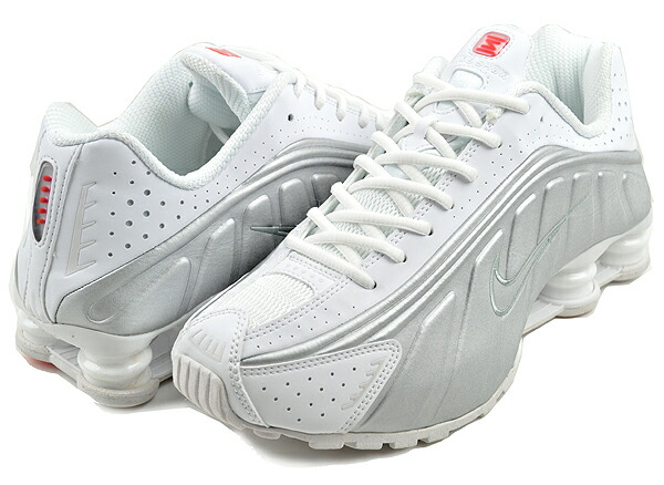 楽天市場】NIKE SHOX R4 white/wht-metallic silver ar3565-101 ナイキ