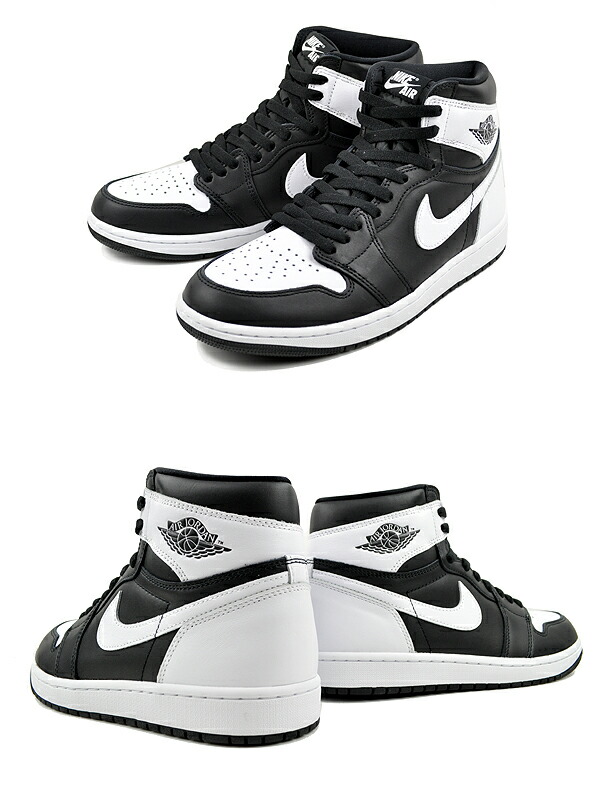 楽天市場】NIKE AIR JORDAN 1 RETRO HIGH OG black/whiet-wht dz5485