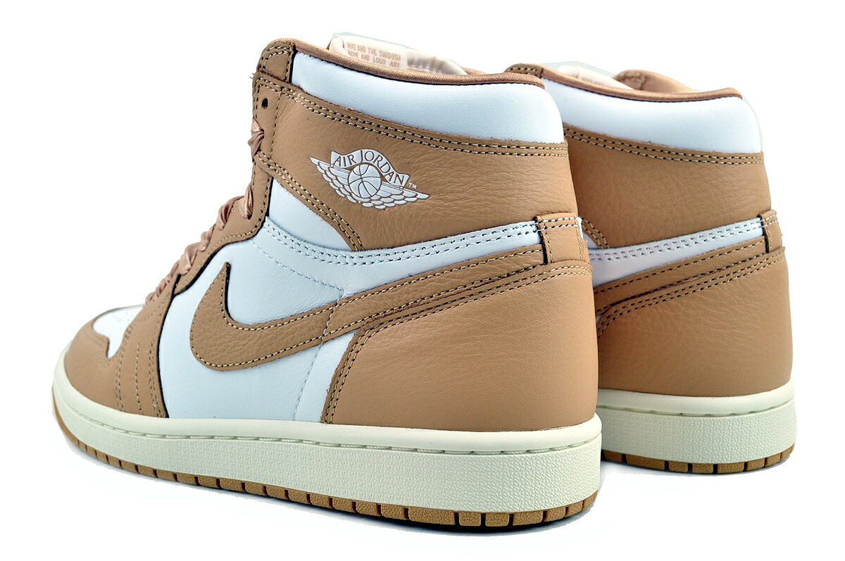 楽天市場】NIKE WMNS AIR JORDAN 1 RETRO HI OG praline/white-sail