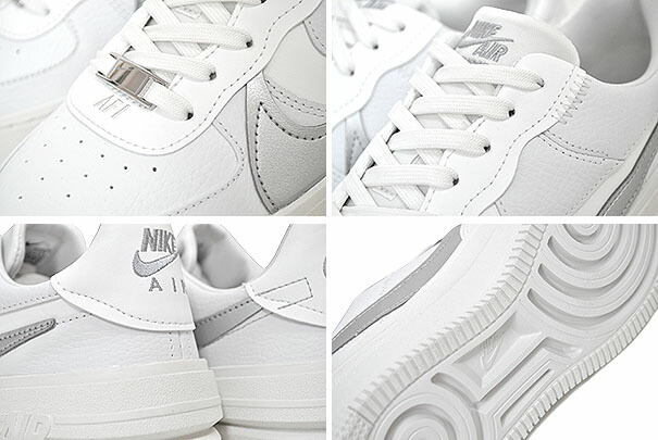 楽天市場】NIKE WMNS AF1 PLT.AF.ORM summit wht/metallic silver