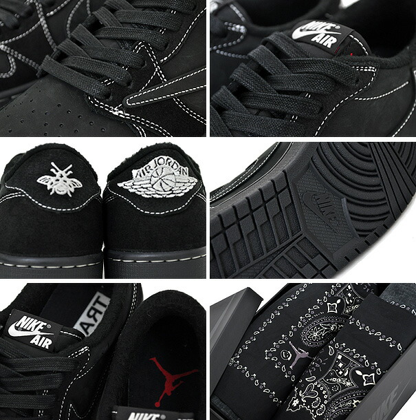 楽天市場】NIKE AIR JORDAN 1 LOW OG SP TRAVIS SCOTT black/phantom