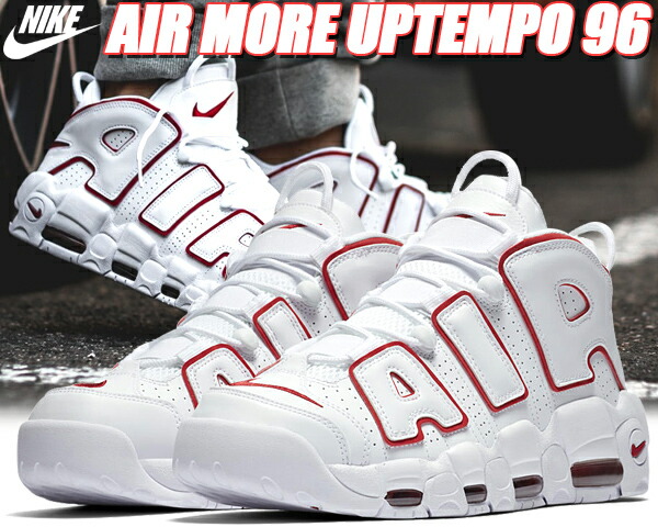 楽天市場】NIKE AIR MORE UPTEMPO '96 white/varsity red-white 921948