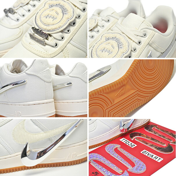 楽天市場】NIKE AIR FORCE 1 LOW TRAVIS SCOTT sail/sail-gum light
