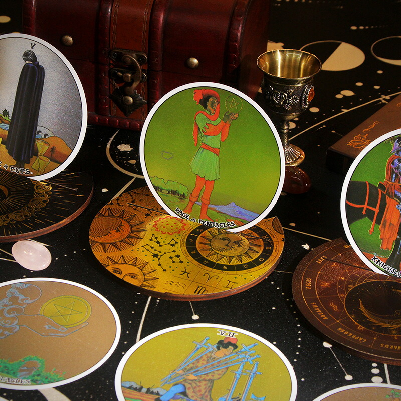 楽天市場】【あなたの迷いを解決へ導き】Rider-Waite タロット 丸型