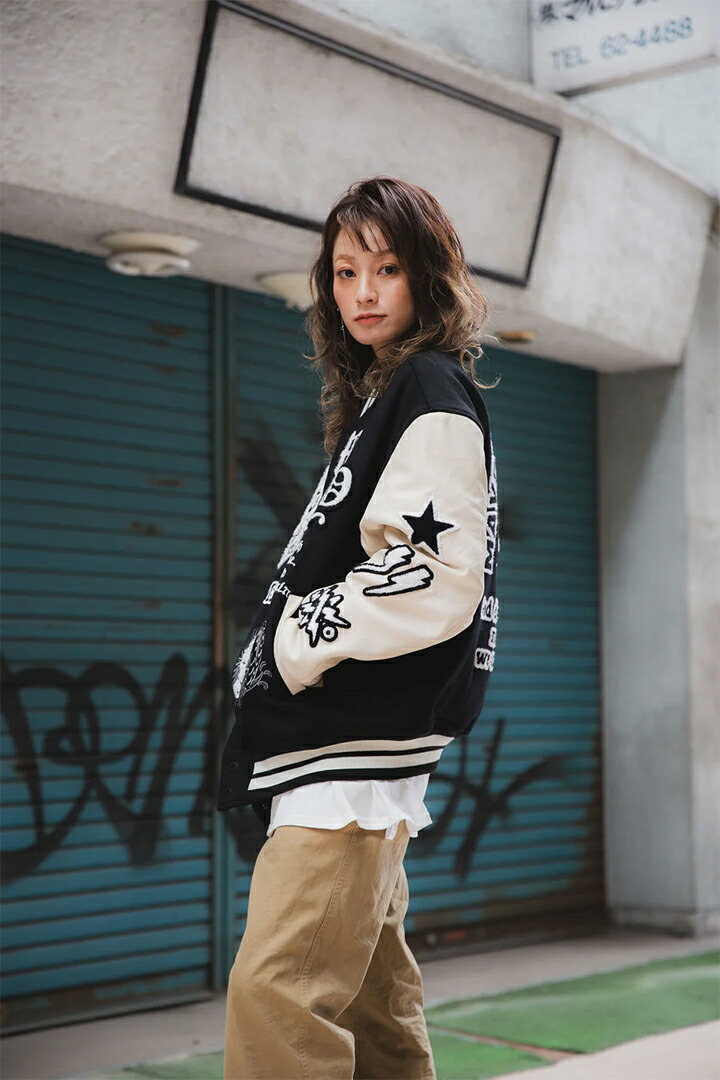 楽天市場】MAYO メイヨー MY FGMN EMBROIDERY STADIUM JKT 刺繍