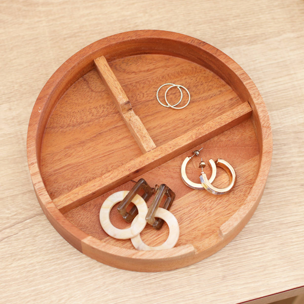 楽天市場】ナインマーケ マホガニー ラウンドミラーケース 小物収納