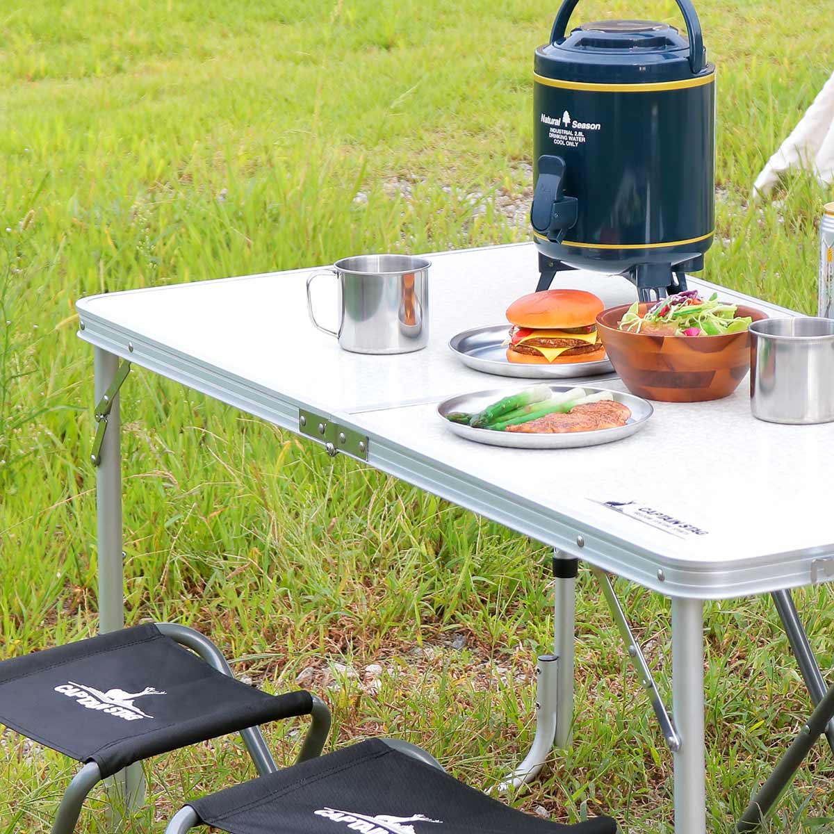 楽天市場】アウトドアテーブル 折りたたみ 4人用 テーブル・チェア