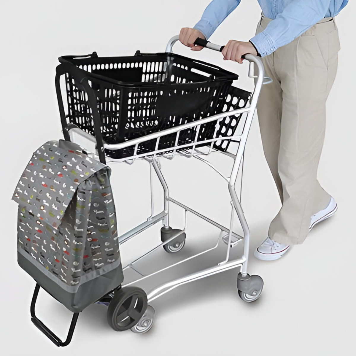 楽天市場】ショッピングカート ネコ柄 折りたたみ 軽い 買い物中