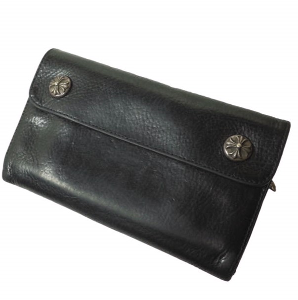 楽天市場】CHROME HEARTS クロムハーツ WAVE WALLET CROSS BUTTONS