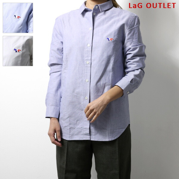 楽天市場】Maison Kitsune メゾンキツネ Tricolor Fox Patch Shirts