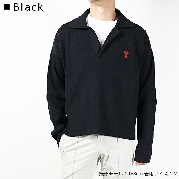 楽天市場】AMI PARIS アミ パリス ポロ ニット セーター Polo Long