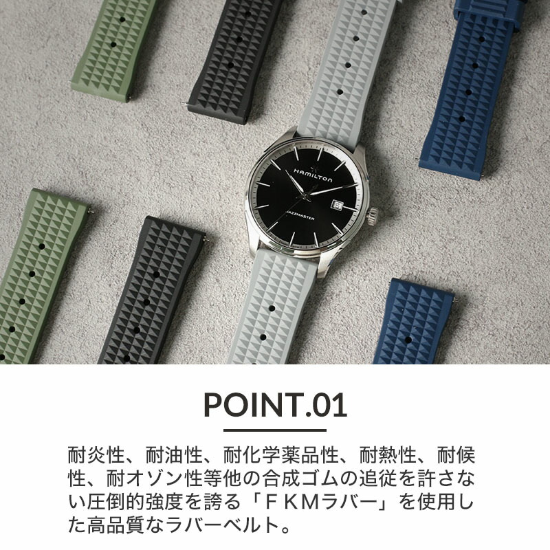 楽天市場】【ハミルトン HAMILTON 対応 ベルト】MOD FKM VINTAGE