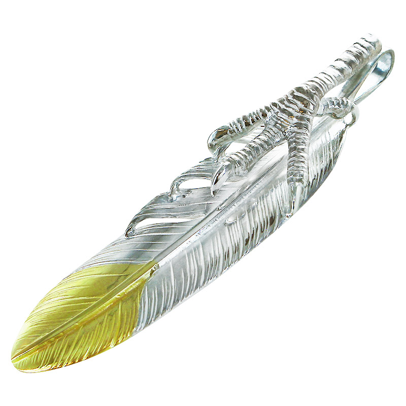 楽天市場】鷲見太郎 Taro Washimi フェザーペンダント L feather K18