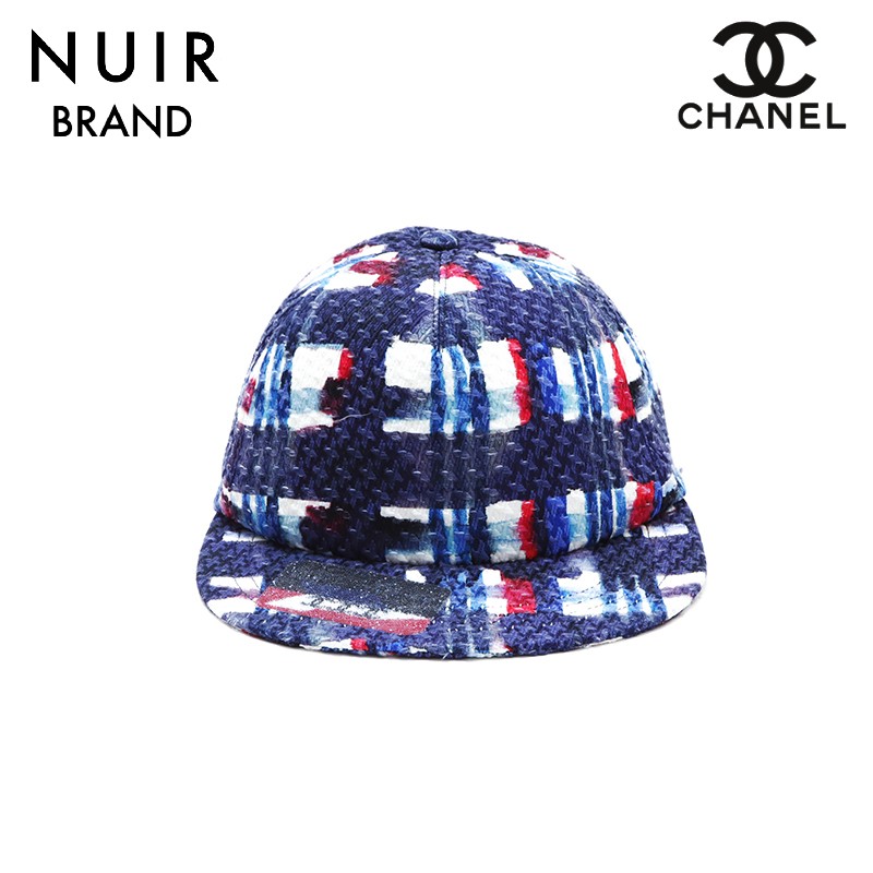 楽天市場】シャネル CHANEL ツイード ココマーク チェック 帽子 小物