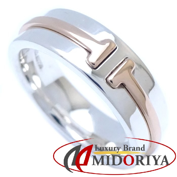 楽天市場】TIFFANY&Co. ティファニー Tワイド リング 指輪 11号 コンビ