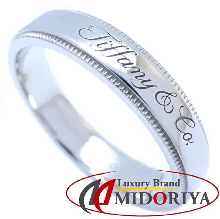 楽天市場】TIFFANY&Co. ティファニー ノーツバンドミルグレイン リング