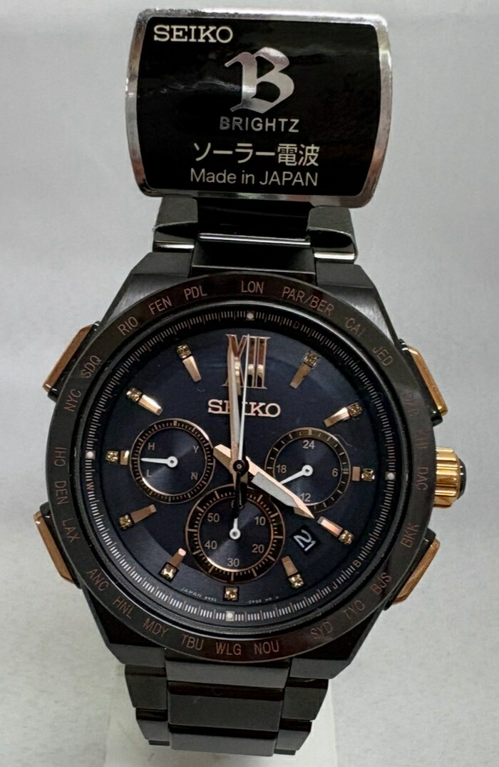 楽天市場】セイコー ブライツ 黒 チタンの通販