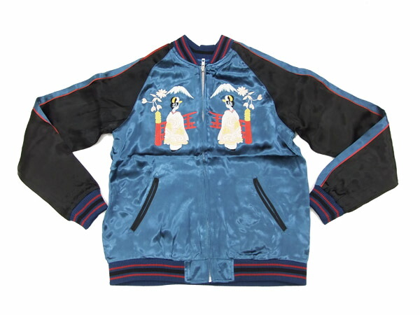 楽天市場】ジャパネスク スカジャン 3RSJ-029 舞妓 日本地図柄 メンズ