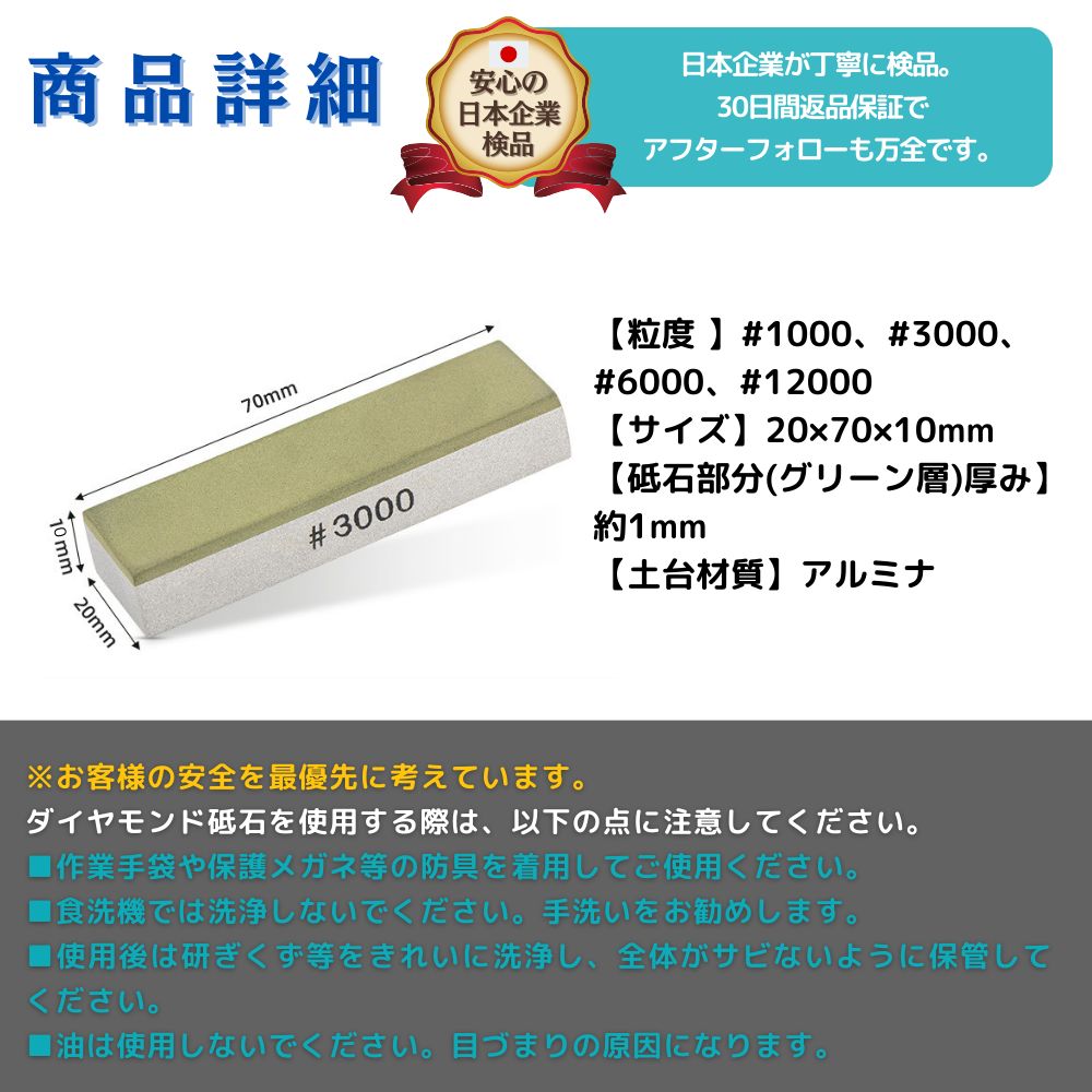 楽天市場】【送料無料】PLEAVIT ダイヤモンド砥石 包丁 研ぎ石 #1000